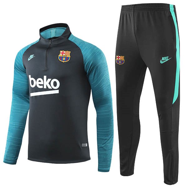 Chandal Barcelona 2019-20 Negro Blanco Verde